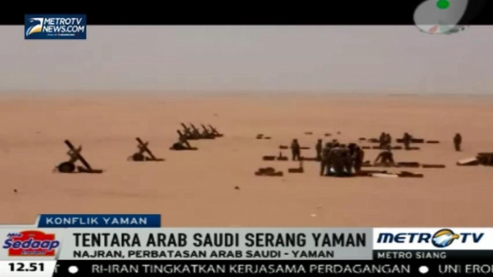 Tentara Arab Saudi Tembakkan Mortir ke Wilayah Yaman