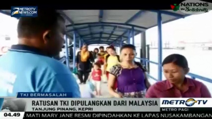 Pemerintah Malaysia Pulangkan TKI Bermasalah