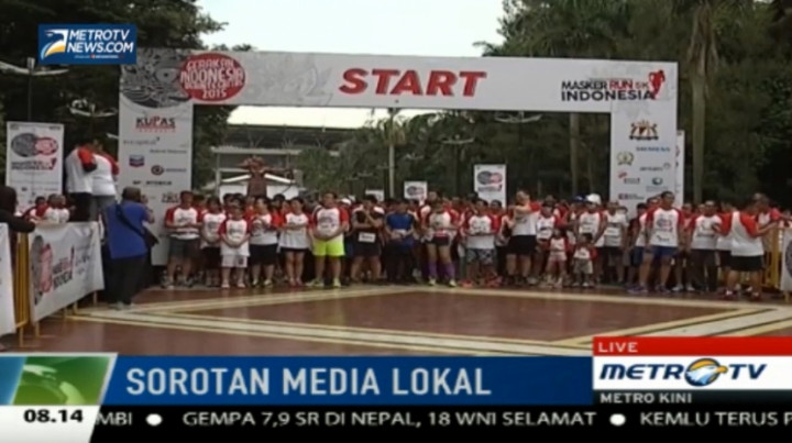 Antusiasme Warga Ikuti Indonesia Masker Run 5K