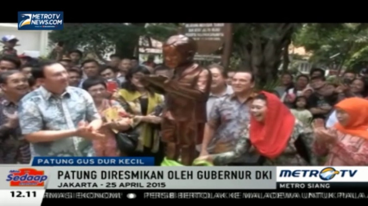 Patung Gus Dur Kecil Hiasi Taman Amir Hamzah 