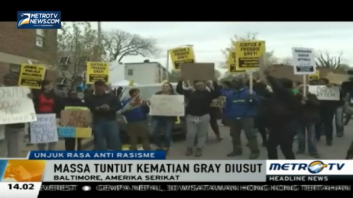 Ribuan Massa Tuntut Pengusutan Kematian Warga Kulit Hitam di AS