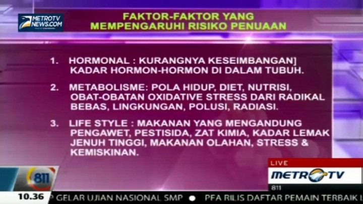 Nih, Faktor yang Mempengaruhi Risiko Penuaan