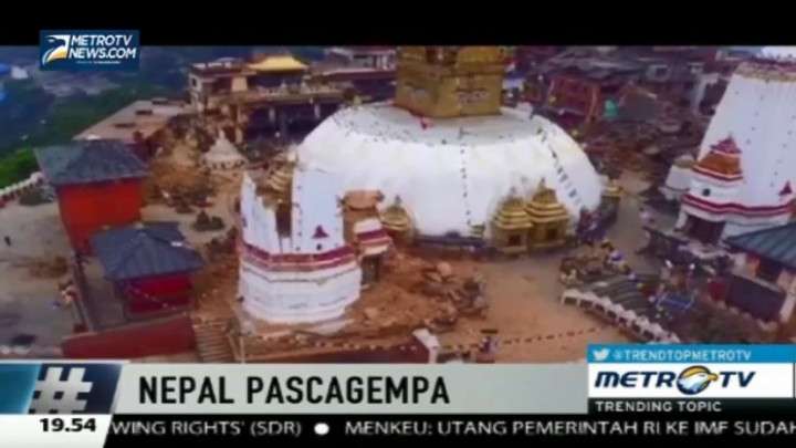 Gambar Udara Nepal Pascagempa