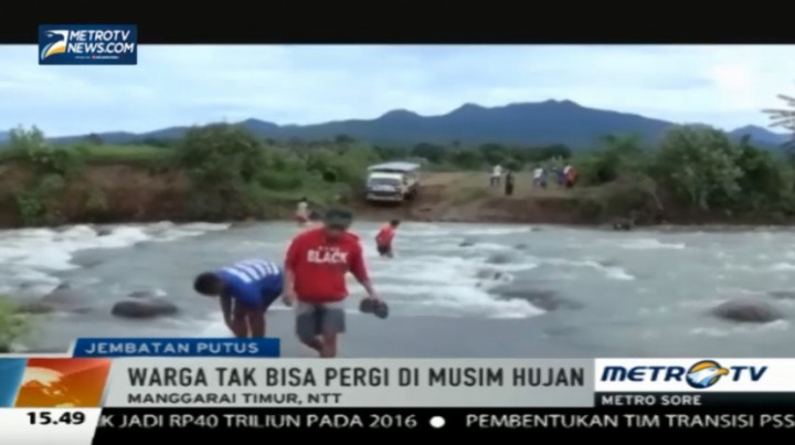 Jembatan Putus, Delapan Desa di Manggarai Timur Terisolasi 10 Tahun 