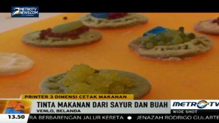 Printer 3D Kini Bisa Cetak Makanan