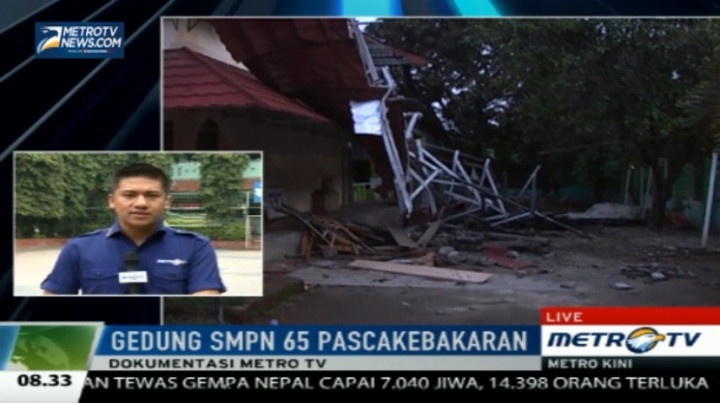 Gedung Terbakar, Siswa SMPN 65 Jakarta Ikuti UN di SMAN 80
