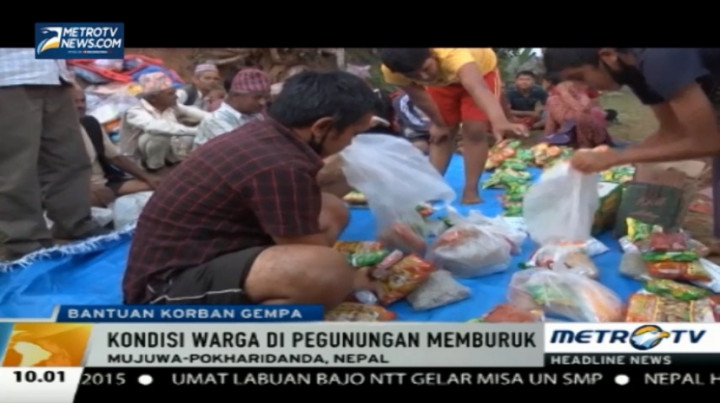 Kiriman Bantuan bagi Korban Gempa di Pegunungan Nepal Terhambat