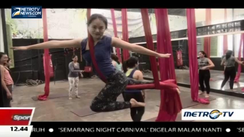 Paduan Indah Seni & Olah Tubuh dengan Aerial Silk