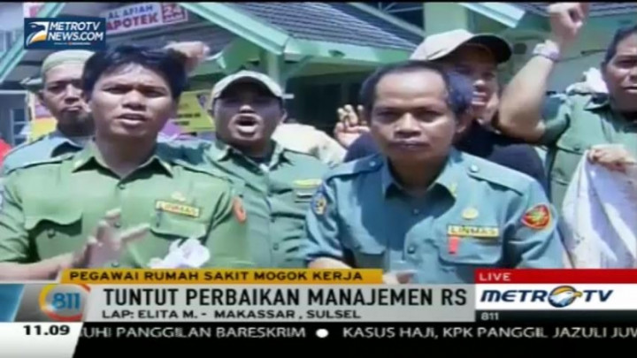 Tuntut Perbaikan Manajemen, Ratusan Pegawai RSUD Haji Mogok Kerja