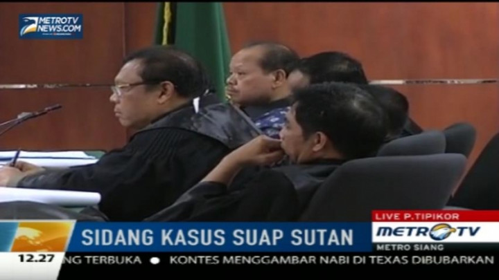 Sidang Lanjutan Sutan Bhatoegana Hadirkan Lima Saksi Fakta