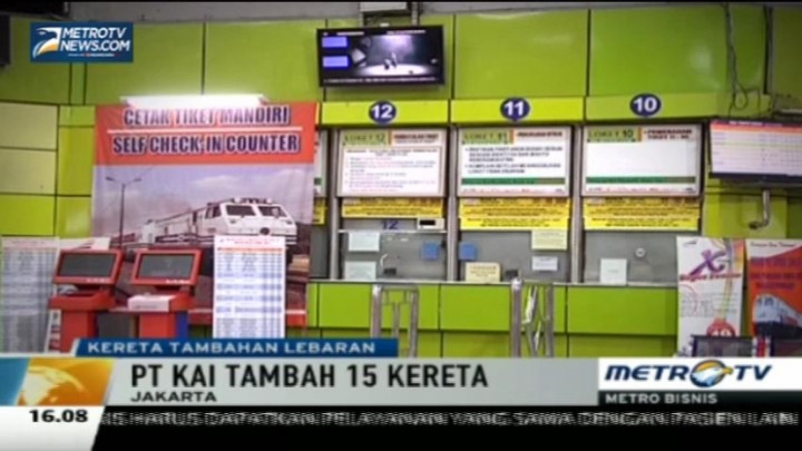 Tiket KA Tambahan Lebaran Mulai Dijual 10 Mei