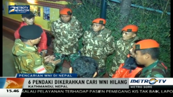 Enam Pendaki Dikerahkan Cari WNI Hilang di Nepal