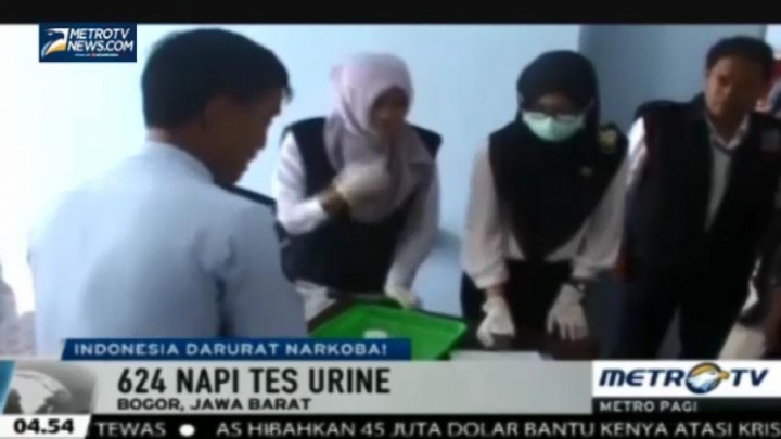 624 Napi Lapas Gunung Sindur Bogor Jalani Tes Urine