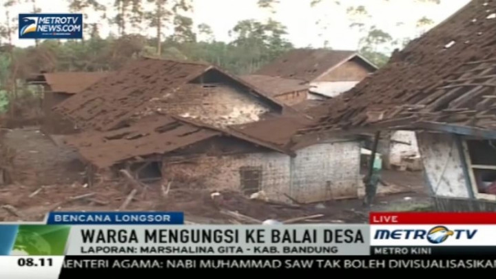 Korban Longsor Pangalengan Harapkan Bantuan Selimut