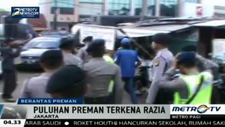 Polda Metro Jaya Gelar Razia Preman