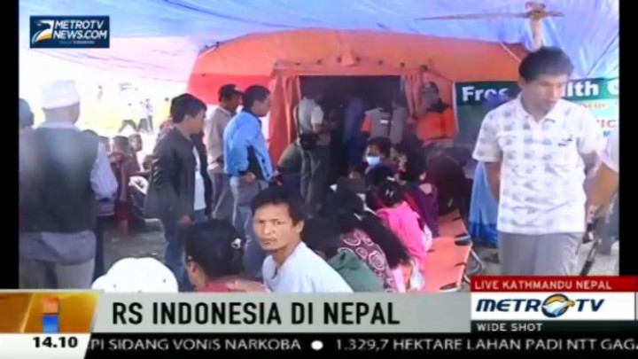 RS Lapangan Indonesia di Nepal Kebanjiran Pasien