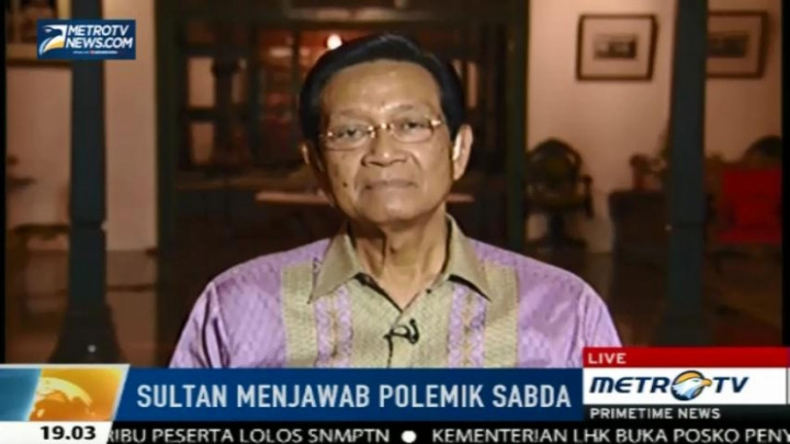 Sri Sultan: Sabda Raja untuk Menghadapi Zaman Baru 