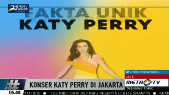  <i>Yuk</i> Tengok Fakta Unik Katy Perry Jelang Konser di Jakarta