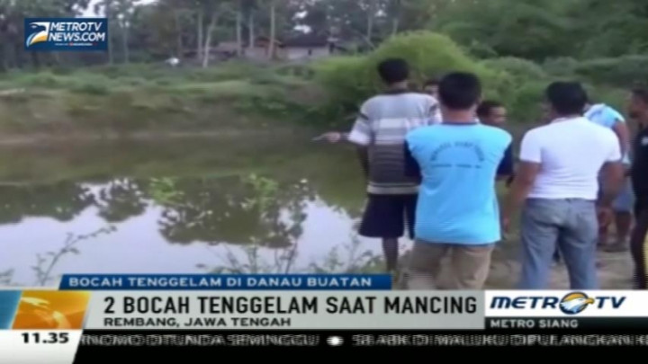 Dua Bocah Tewas Tenggelam Saat Mancing di Danau