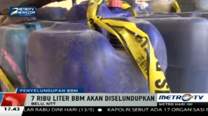 Polisi Gagalkan Penyelundupan 7 Ribu Liter BBM di NTT