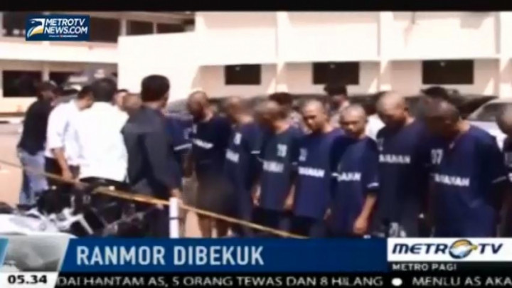 Empat Pelaku Curanmor dan Sembilan Penadah Dicokok