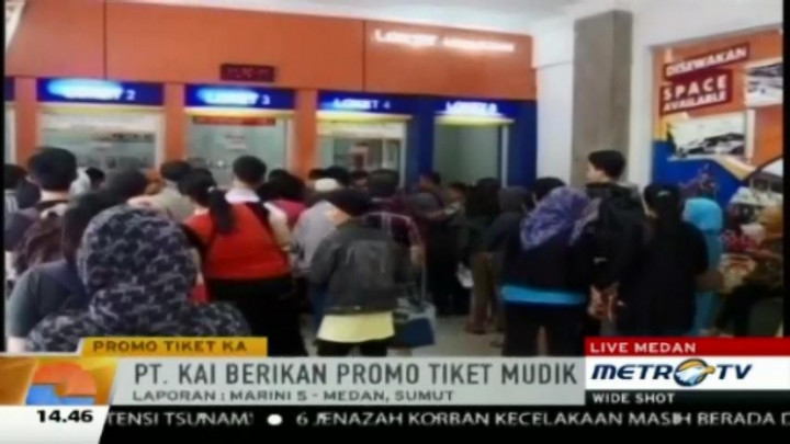 PT KAI Medan Beri Promo Tiket Mudik