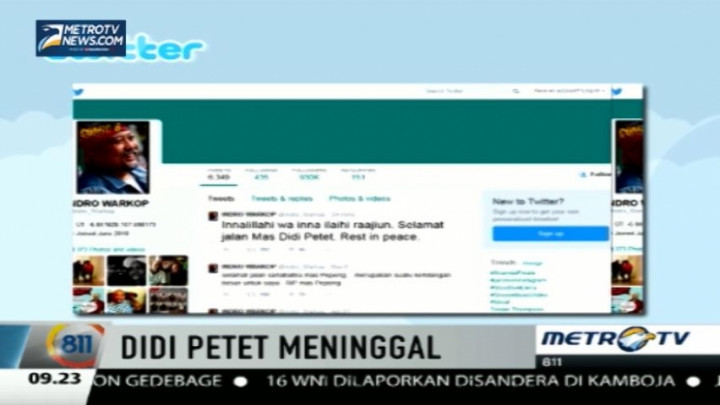Didi Petet Meninggal, Sejumlah Artis Ucapkan Belasungkawa di Twitter