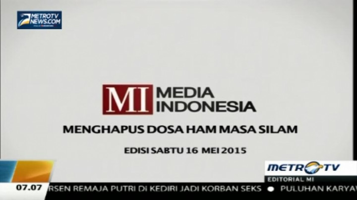 Menghapus Dosa HAM Masa Silam