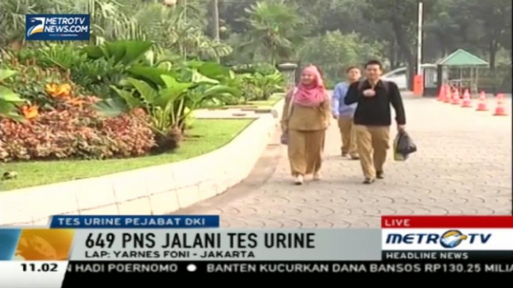 Hasil Tes Urine Pejabat DKI akan Keluar 3-4 Hari