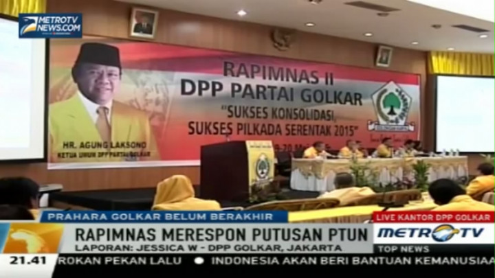 Golkar Kubu Agung Gelar Rapimnas II Bahas Persiapan Pilkada 