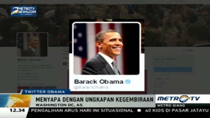 Baru 5 Jam, Twitter Obama Capai Sejuta <i>Followers</i>