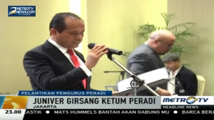 Juniver Girsang Resmi Jadi Ketum PERADI