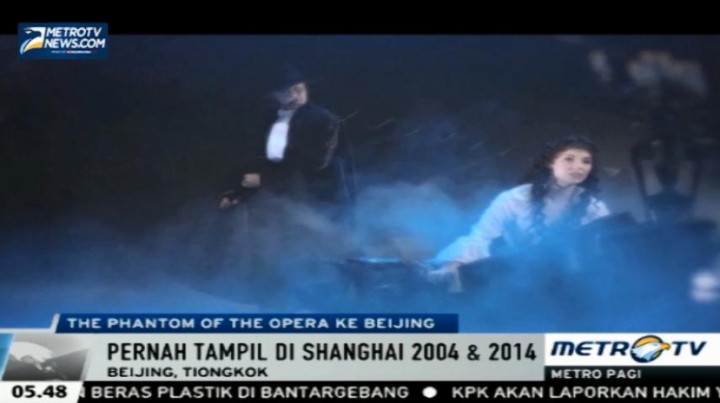 The Phantom Of The Opera akan Tampil di Tiongkok  