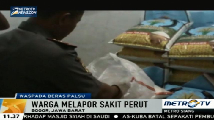 Rumah Diduga Gudang Beras Palsu Digerebek