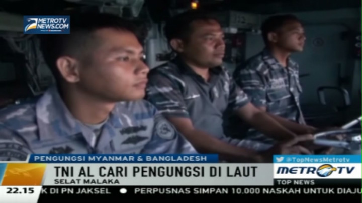Diduga Ada Imigran Terapung, TNI AL Gelar Patroli di Selat Malaka