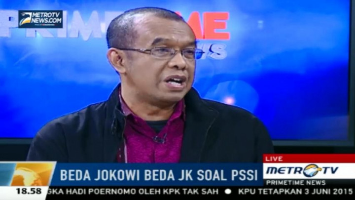 Soal PSSI, Kemenpora: Meski Beda, Jokowi dan JK Satu Tujuan 
