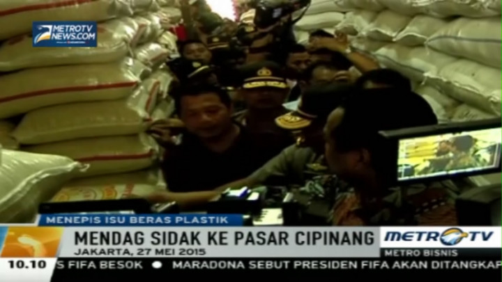 Tepis Isu Beras Plastik, Mendag & Kepala BPOM Blusukan ke Pasar