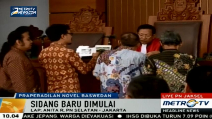 PN Jakarta Selatan Gelar Sidang Praperadilan Novel Baswedan