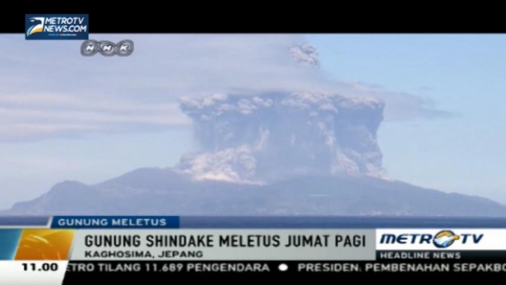 Gunung Shindake di Jepang Meletus, Warga Dievakuasi