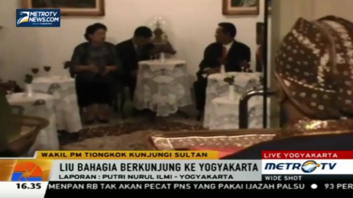 Wakil PM Tiongkok Kunjungi Sultan Hamengkubuwono X