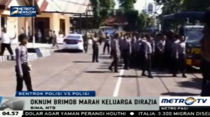 Tidak Terima Keluarga Dirazia, Anggota Brimob Serang Kantor Polisi Satlantas, Empat Terluka