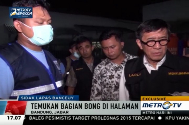 Eksklusif, Inilah Aksi Menkumham Sidak Lapas Banceuy