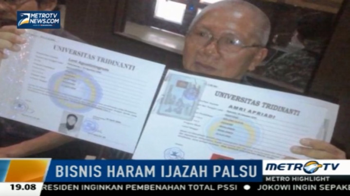 Bisnis Haram Ijazah Palsu
