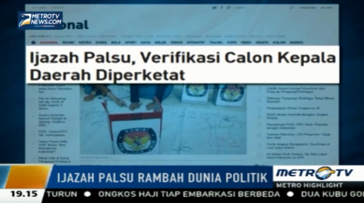 Ijazah Palsu Rambah Dunia Politik