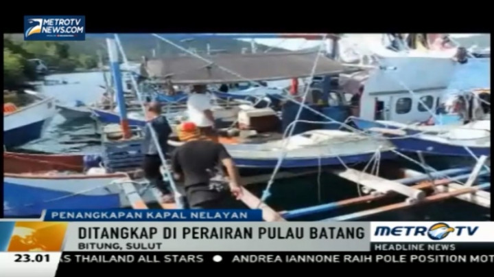 Tak Miliki Izin Operasi, Tiga Kapal Nelayan Ditangkap