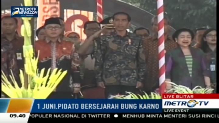 Presiden Jokowi Hadiri Grebeg Pancasila di Blitar