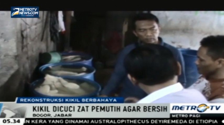 Polisi Gelar Olah TKP di Pabrik Pengolahan Kikil