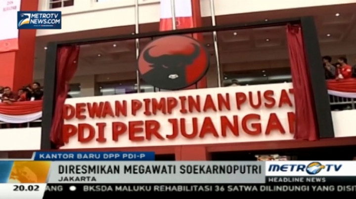 Megawati Resmikan Kantor Baru DPP PDIP