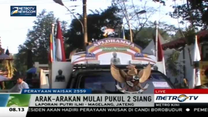 Air Suci dan Api Abadi akan Diarak ke Candi Borobudur