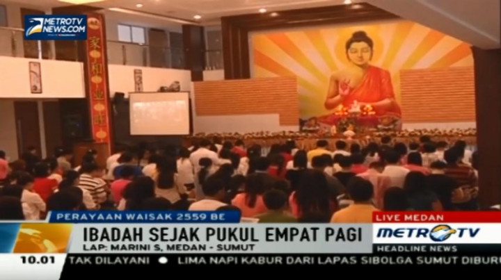 Damai Pelindung Dunia Jadi Tema Waisak 2559 BE di Medan